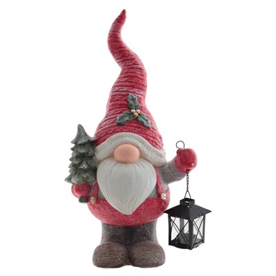 GAEM Фигурка декоративная "Гном" (с подсвечником), L27 W17 H51 см, 2в.