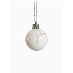 Ёлочные игрушки «Снег», шары новогодние, набор 24 шт., d=4 см, белый