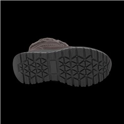 Ботинки из натуральной кожи на меху Т980-3 серые