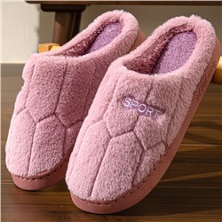 Тапочки розовые с ромбовидным узором, р 38-39