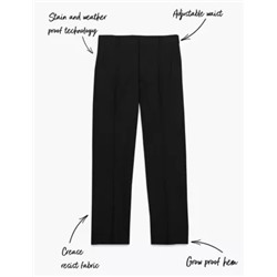 Boys' Slim Leg Slim Fit School Trousers (2-18 Yrs)