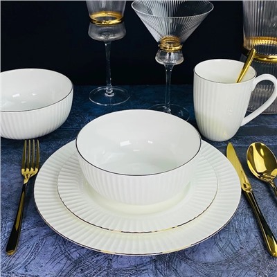 305-333 Обеденный сервиз 24пр. в под.уп.(х1)Фарфор