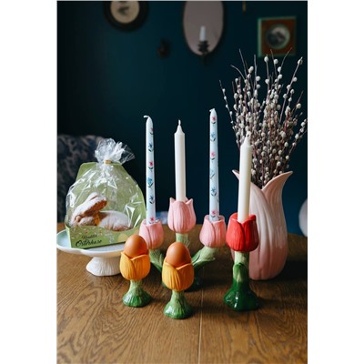 Подсвечник Floret для трех свечей из коллекции Blossom, 20 см