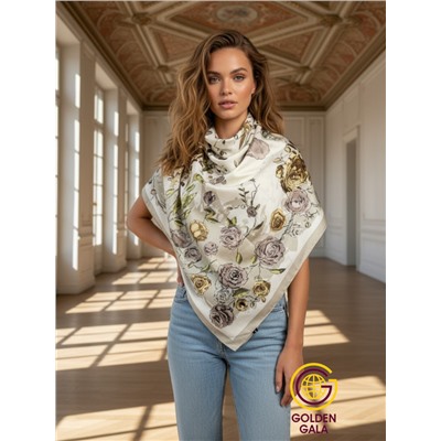 Платок шелковый большой "Парижанка" Арт 2428/21