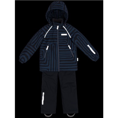 Комплект утепленный для мальчика NIKASTYLE 7м1124 джинс графит