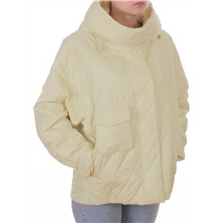 9606 YELLOW Куртка стеганная демисезонная женская (100 гр. холлофайбер)