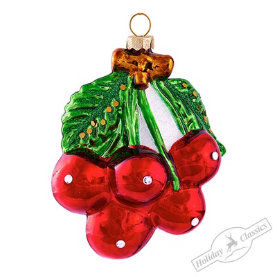 Веточка вишни со стразами (стекло) 9х6,5х11 см