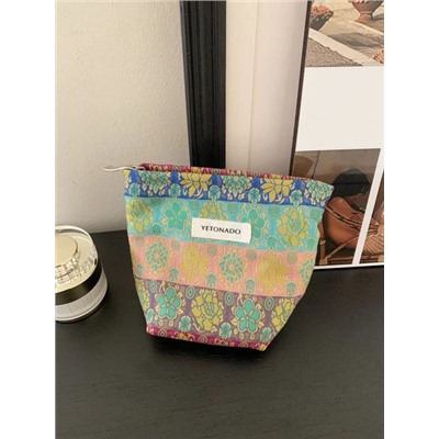 Capacious cosmetic bag, handheld storage bag, small clutch bag, travel bag, liner