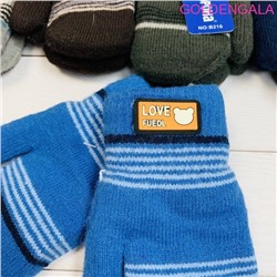 Детские варежки теплые на меху длина 13,5 см Арт 1 тип 6