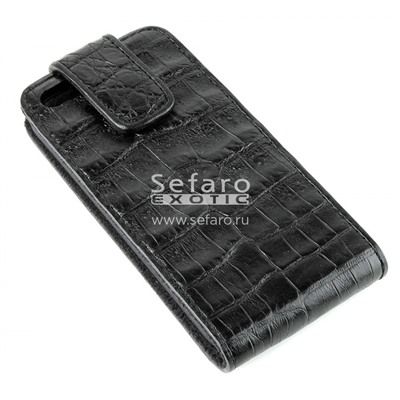 Чехол раскладной для iPhone 5 из кожи крокодила