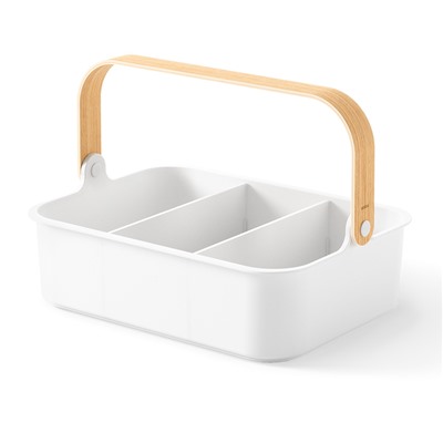 Органайзер Bellwood, 37х27 см, белый/натуральное дерево