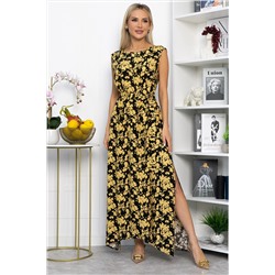 Платье Иниша (черно-желтое) П13924-4М