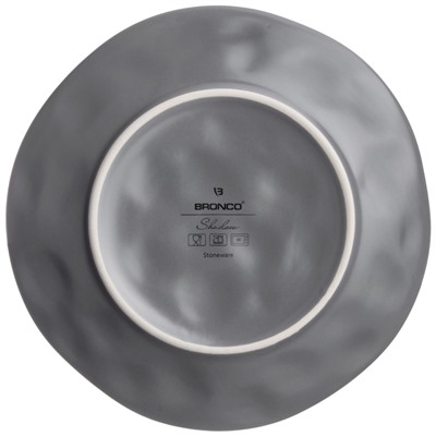 НАБОР ПОСУДЫ ОБЕДЕННЫЙ BRONCO "SHADOW" НА 4 ПЕР. 16 ПР. СЕРЫЙ (КОР=2НАБ.)