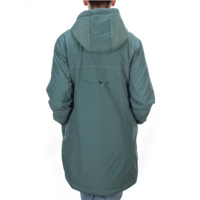 22-908 GRAY/GREEN Куртка демисезонная женская (100 гр. синтепон) PLOOEPLOO