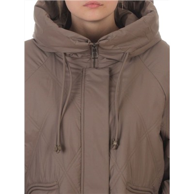 8010 LT. BROWN Куртка демисезонная женская (100 гр. холлофайбер)