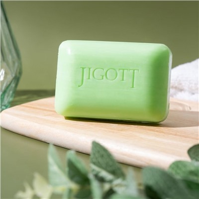 Jigott Мыло-скраб для лица и тела с экстрактом зеленого чая / Green Tea Scrub Soap, 150 г