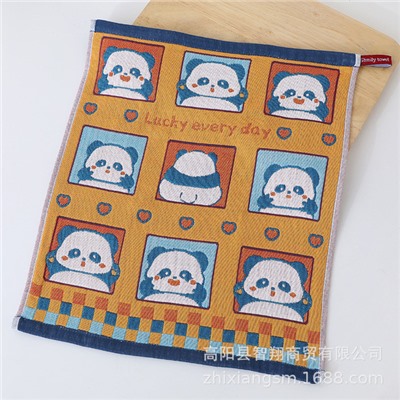 Cartoon breathable gauze scarf, 34*40cm