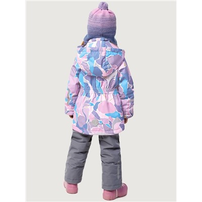 Комплект утеплённый для девочки NIKASTYLE 7м1425 Розовый серый