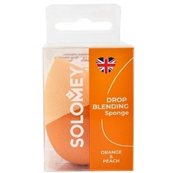 SOLOMEYA Спонж для макияжа Капля ORANGE & PEACH (кор)