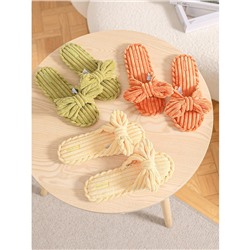 Тапочки «Вельвет» оранжевые