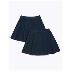 2pk Girls' Regular Fit School Skater Skirts (2-18 Yrs)