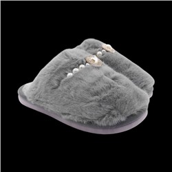 Тапочки меховые 10237 серые