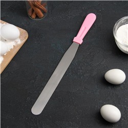 Кондитерская лопатка - палетка, прямая, 37 см, рабочая часть 25 см, чёрная