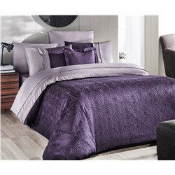 Сатиновое Постельное белье Евро 2 сп. V.I.P Moonlıght SATIN First Choice