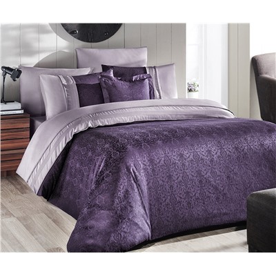 Сатиновое Постельное белье Евро 2 сп. V.I.P Moonlıght SATIN First Choice