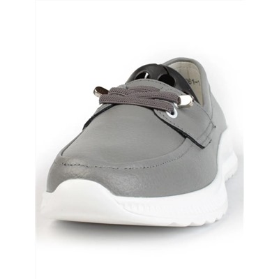 03-ZL-8861-1 DK. GRAY Полуботинки женские (натуральная кожа)