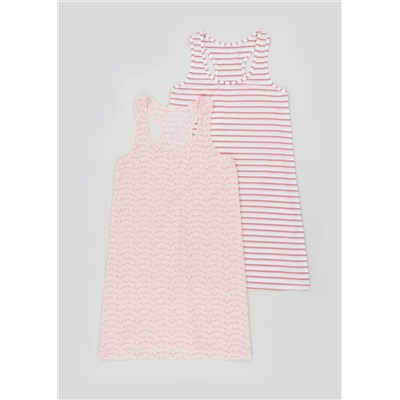 2 Pack Sleeveless Printed Nighties