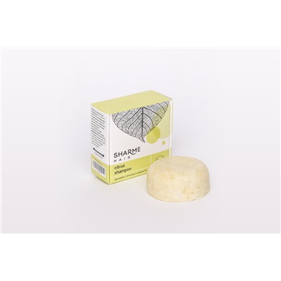 НАТУРАЛЬНЫЙ ТВЕРДЫЙ ШАМПУНЬ SHARME HAIR CITRUS (ЦИТРУС)