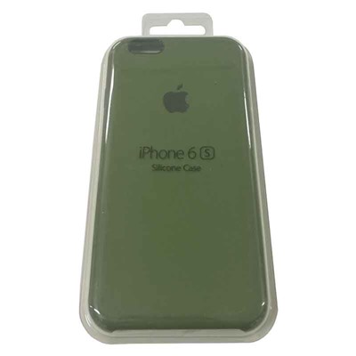 Силиконовый чехол для iPhone 6/6S хаки зеленый