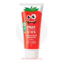 Фрутомонстры Зубная паста Клубника детская 60г 1042