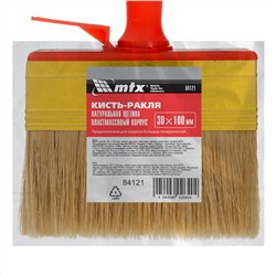 Кисть-ракля, 30 х 100 мм, натуральная щетина, пластмассовый корпус, пластмассовая ручка MTX