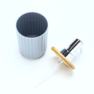 Дозатор для жидкого мыла, серый, 350 мл