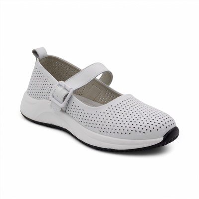 Женские туфли из натуральной кожи Р42-1 белые