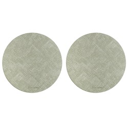 Набор из 2-х сервировочных салфеток Leanera, Ø35 см, мятные