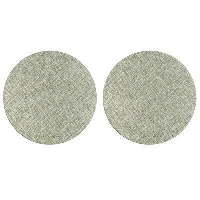 Набор из 2-х сервировочных салфеток Leanera, Ø35 см, мятные