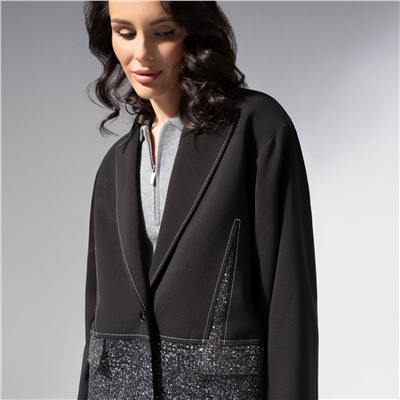 Жакет на подкладе с подплечниками, Решительный ход (оригинал)