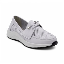 Женские туфли из натуральной кожи Р41-1 белые