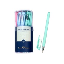 Ручка шариковая EasyWrite Zefir, 0.5 мм, синие чернила, матовый корпус Silk Touch, МИКС
