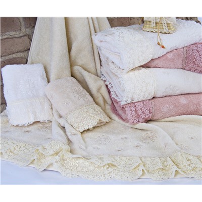Хлопок Полотенце с Вышивкой 85x150 см 1 шт/уп. Serena- Royal Nazik