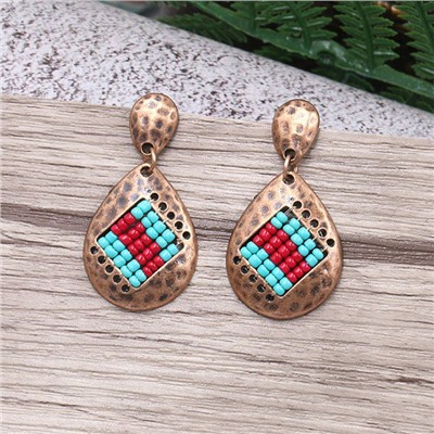 1G0328 Серьги Капля