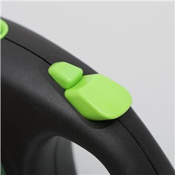 Рулетка Flexi Black Design L (до 50 кг) 5 м лента, черный/зеленый