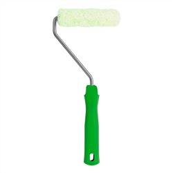 Мини-валик в сборе "Работы с древесиной", 110 мм, ворс 12 мм, D 16 мм, D ручки 6 мм, микроволокно Сибртех