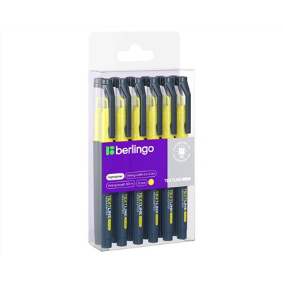 Текстовыделитель Berlingo "Textline HL450" желтый, 0,5-4мм