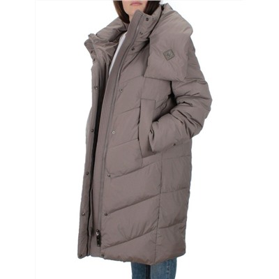 2108 DK.BEIGE Пальто зимнее женское (200 гр .холлофайбер)