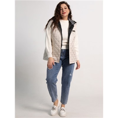 Жилет утепленный Дориана (бежевый) Б15322-18М