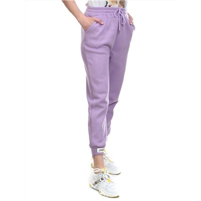 05 LILAC Брюки спортивные женские на флисе (100% хлопок) 7986